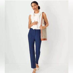 Ann Taylor Navy Straight-Leg Dress Pants